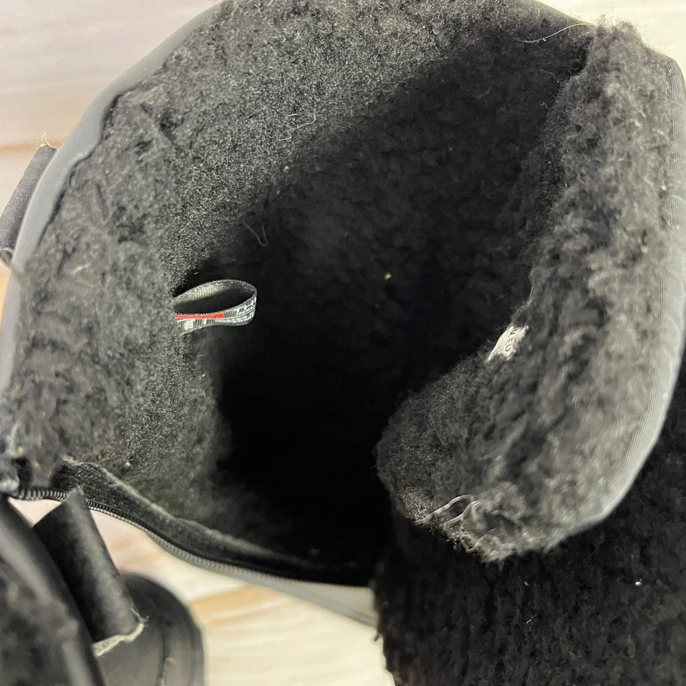 Kids Black Billy Boots Waterproof Winter Zip Up Snow Boots Size Toddler 7‎